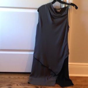 Ladies off the shoulder asymmetrical sexy dress.